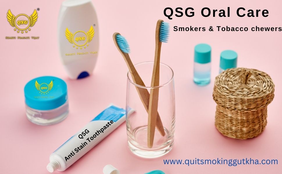 Oral care products for smokers & tobacco chewers Quit Smoking Gutkha QSG kit Mumbai